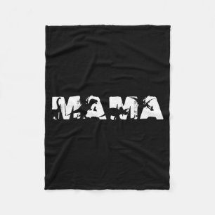 Dinosaur Mama Funny In Mother's Day For Mamasaurus Fleece Blanket