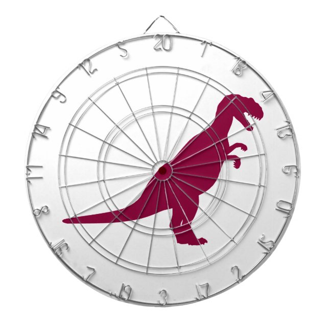 Dinosaur Maroon Dartboard (Front)