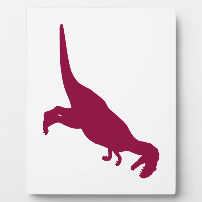 Dinosaur Maroon Plaque (Front)