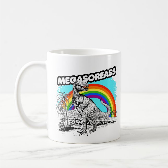 Dinosaur Megasoreass Coffee Mug (Left)