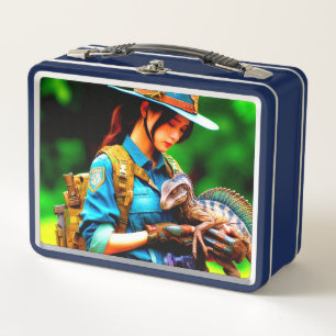 Dinosaur Metal Lunch Box