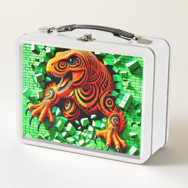 Dinosaur Metal Lunch Box (Front)