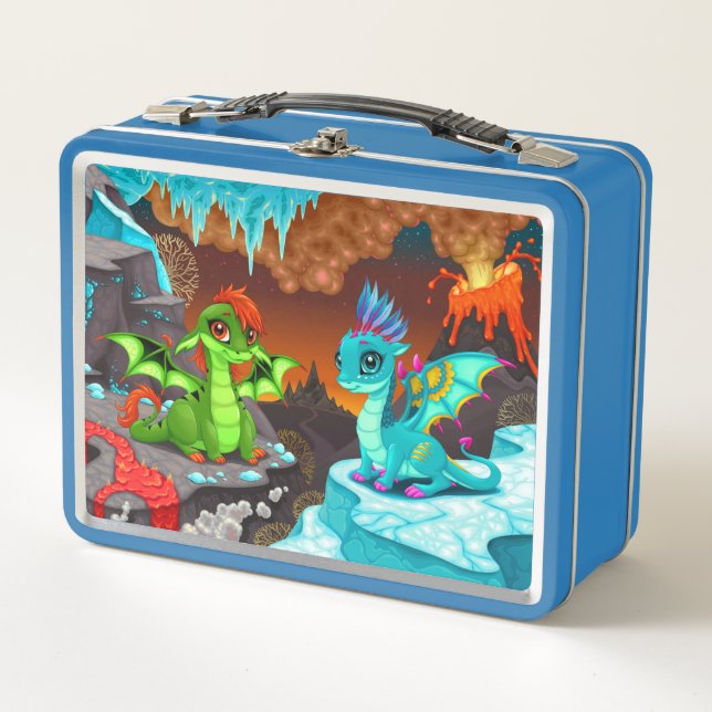  Dinosaur Metal Lunch Box (Front)