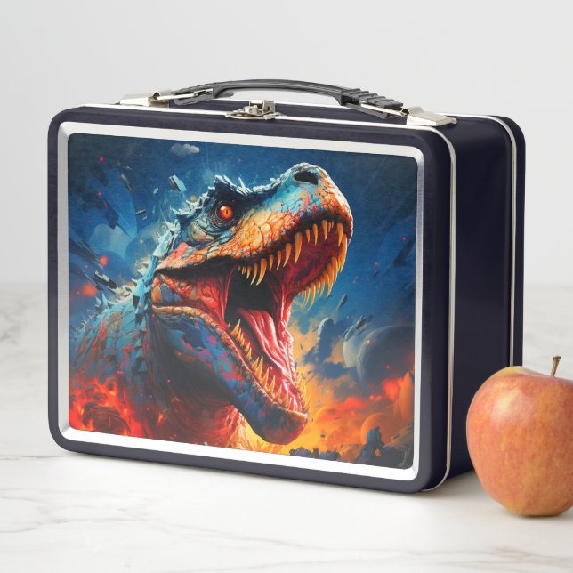 Dinosaur Metal Lunch Box (In Situ)