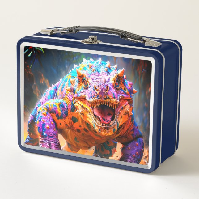 Dinosaur Metal Lunch Box (Front)