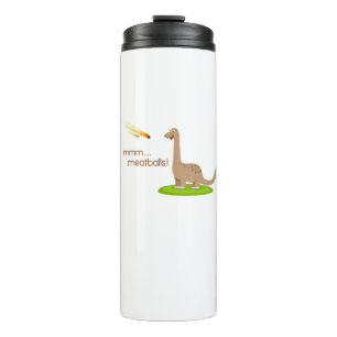 Dinosaur Meteor Meatballs Thermal Tumbler