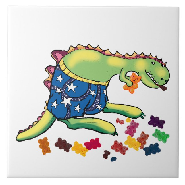 dinosaur midnight snack tile (Front)