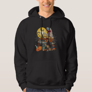 dinosaur monster truck halloween hoodie