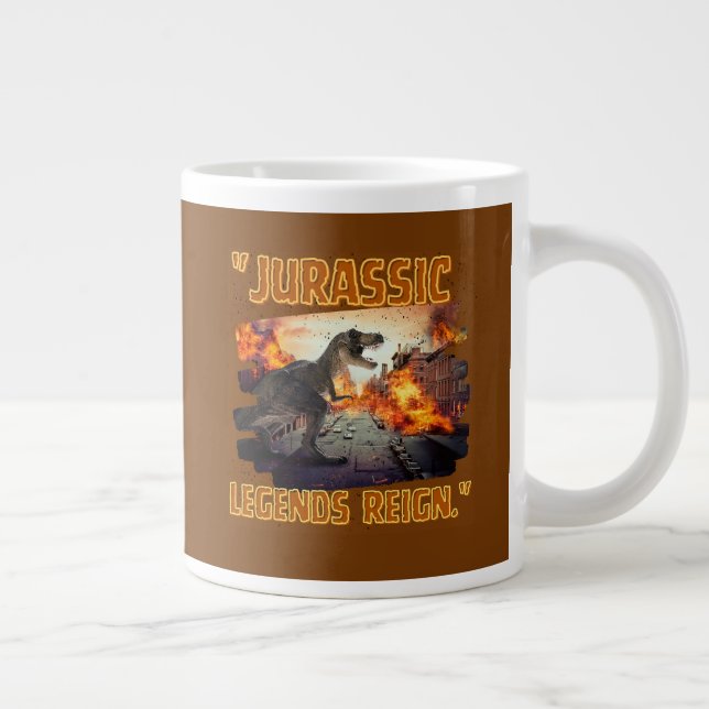 dinosaur mug, jumbo coffee cup, prehistoric  large coffee mug (Right)