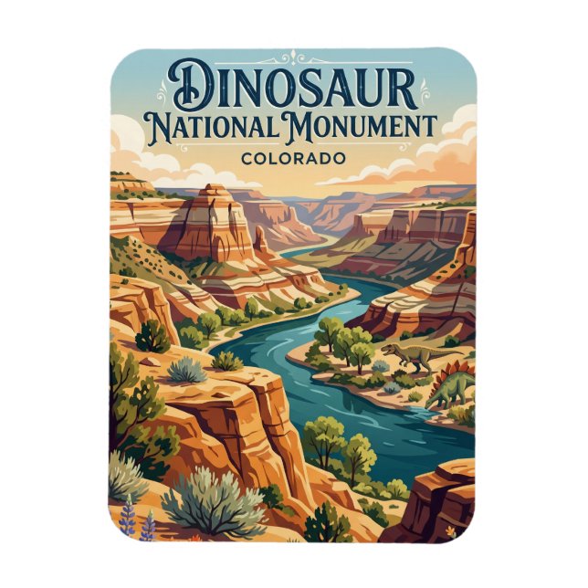 Dinosaur National Monument Colorado Magnet (Vertical)