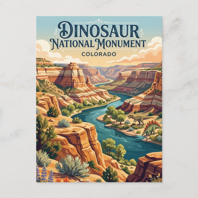 Dinosaur National Monument Colorado Postcard (Front)