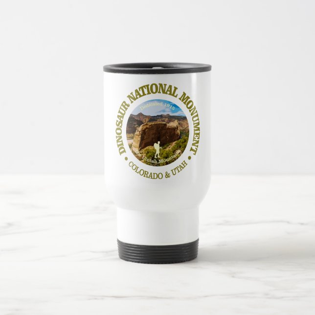 Dinosaur National Monument (NM) Travel Mug (Center)