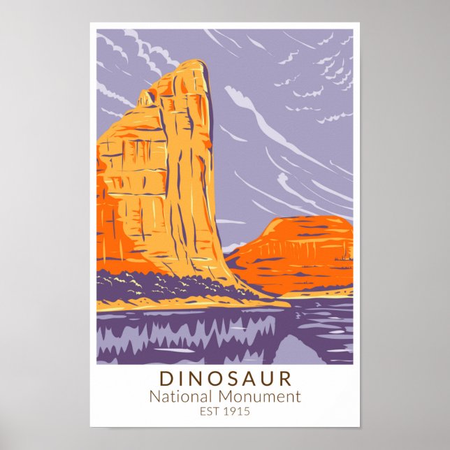 Dinosaur National Monument Vintage Poster (Front)