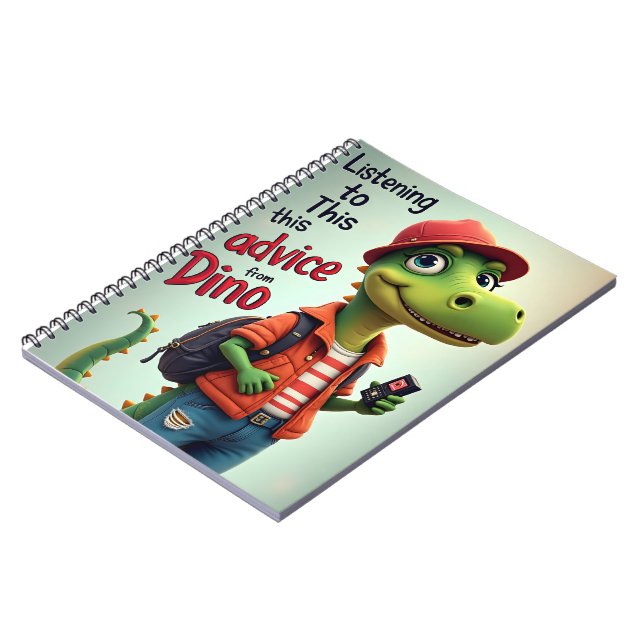 dinosaur notebook (Left Side)