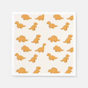 Dinosaur Nugget Playful Celebration Twist Kids Napkin