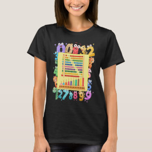 Dinosaur Numbers Idea For Kids & Teachers Maths Ab T-Shirt