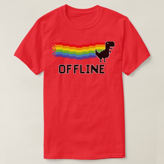 Dinosaur offline T-Shirt (Design Front)