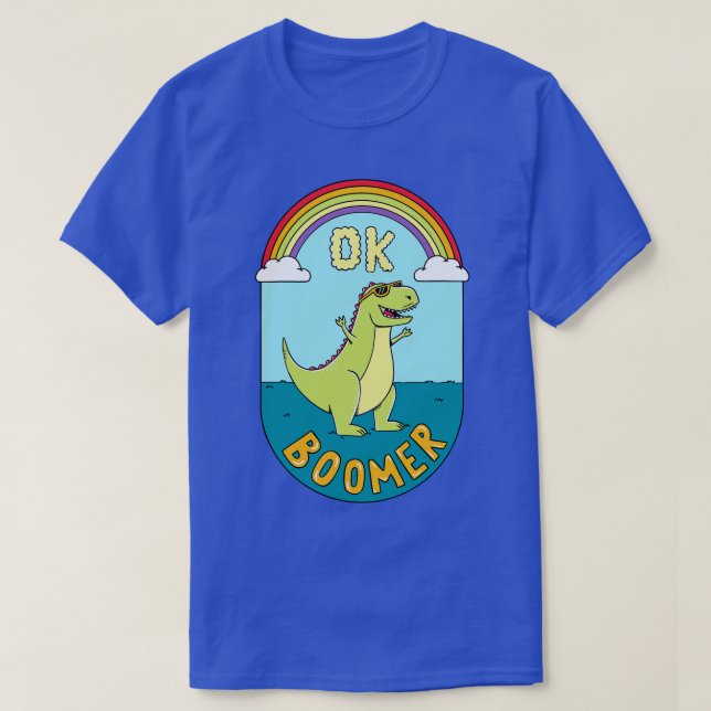 Dinosaur ok boomer T-Shirt (Design Front)