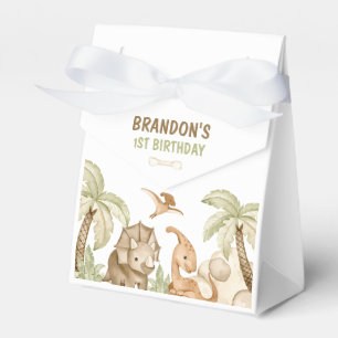 Dinosaur One-A-Saurus 1st Birthday Party Favour Box