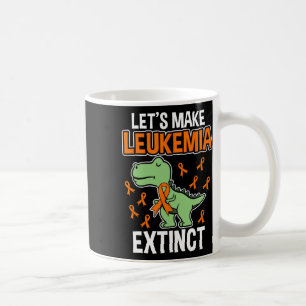 Dinosaur Orange Ribbon Haematologist Reptile Fossi Coffee Mug