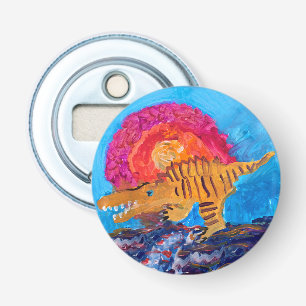 Dinosaur Painting Bottle Opener