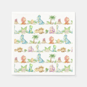 Dinosaur Paper Napkin, Kid Birthday Party Supplies Napkin