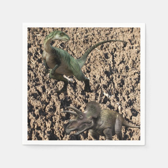 Dinosaur Paper Napkins (Front)