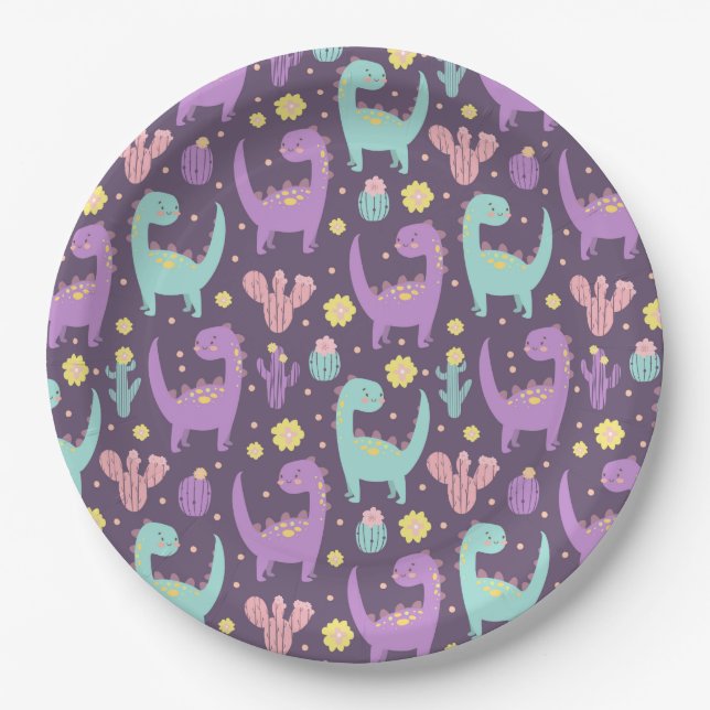 Dinosaur Paper Plate (Front)