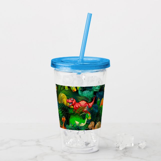 Dinosaur Park Acrylic Tumbler (Back Ice)