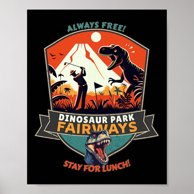 Dinosaur Park Fairways  Poster (Front)