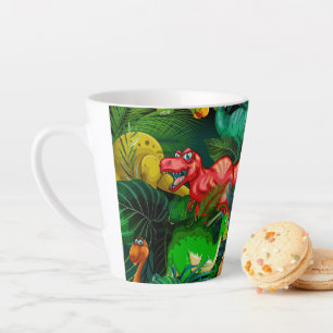 Dinosaur Park Latte Mug