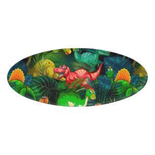 Dinosaur Park Name Tag