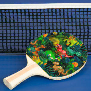 Dinosaur Park Ping Pong Paddle