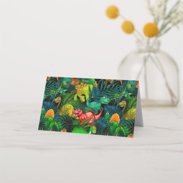 Dinosaur Park Place Card (Back)