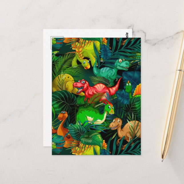 Dinosaur Park Postcard (Front/Back In Situ)