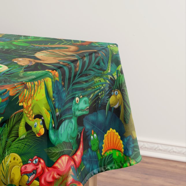 Dinosaur Park Tablecloth (In Situ)
