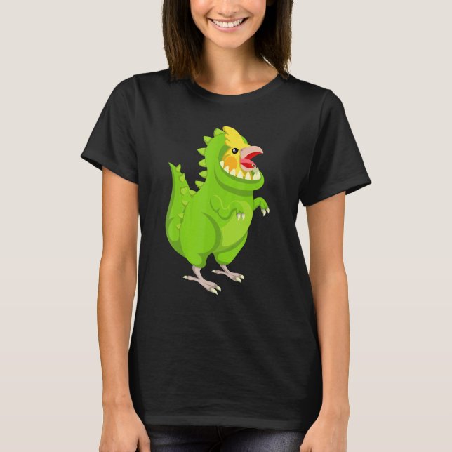 Dinosaur Parrot Pet T T-Shirt (Front)