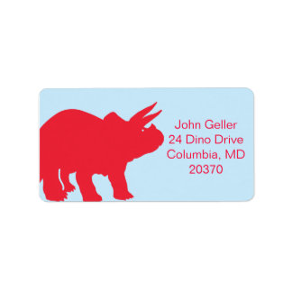Dinosaur Party Address Labels