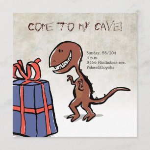 dinosaur party invitation