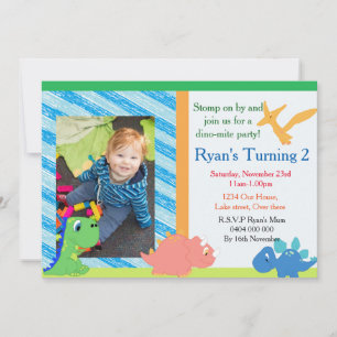Dinosaur Party Invitations
