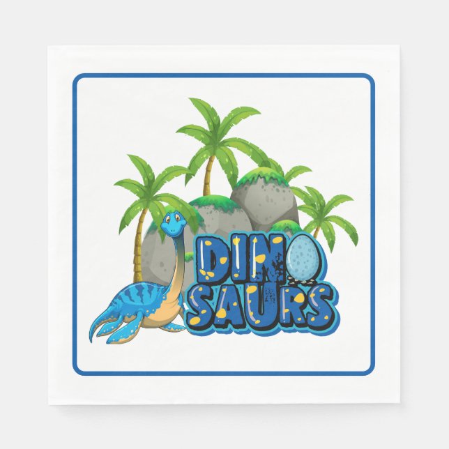 Dinosaur Party  Napkin (Front)