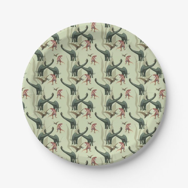 Dinosaur Party Paper Plate (Front)