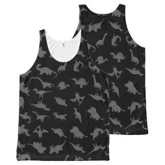 Dinosaur pattern All-Over print tank top