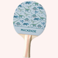 Dinosaur Pattern Blue Personalised Name