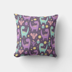 Dinosaur pattern cushion