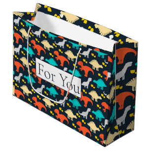 Dinosaur Pattern For You Large Gift Bag