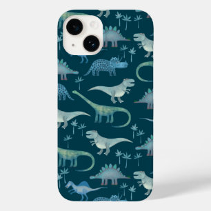 Dinosaur Pattern Green Case-Mate iPhone 14 Case
