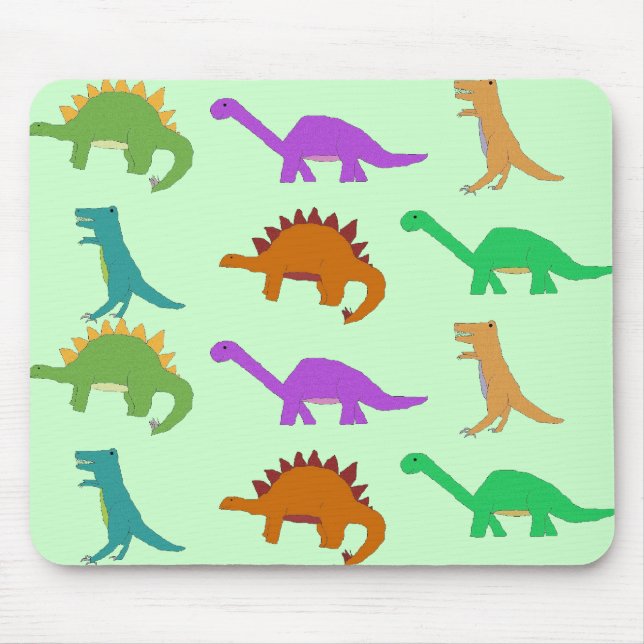 Dinosaur pattern mousepad (Front)