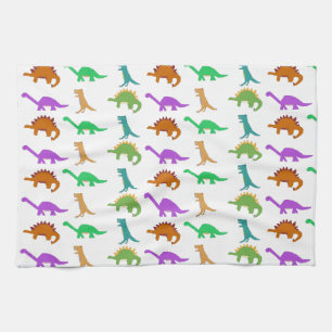 Dinosaur pattern towel