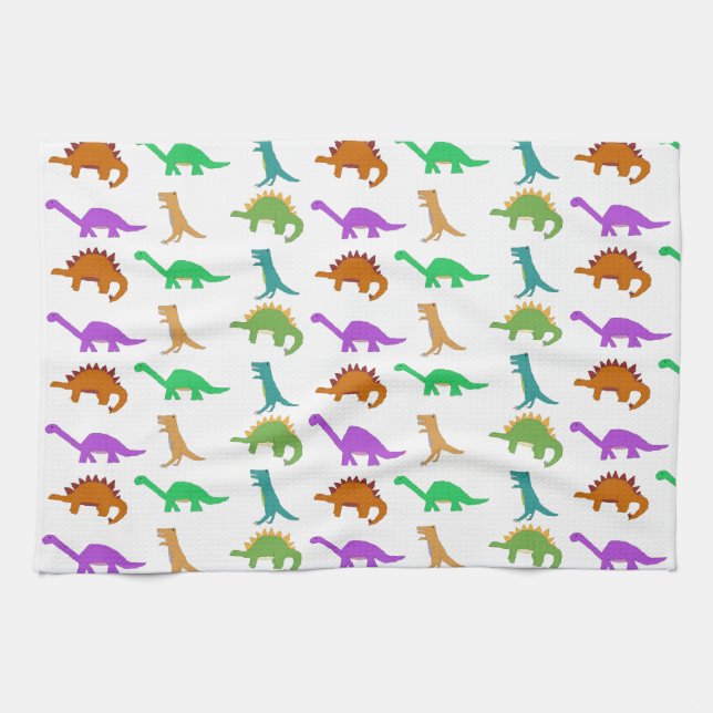 Dinosaur pattern towel (Horizontal)